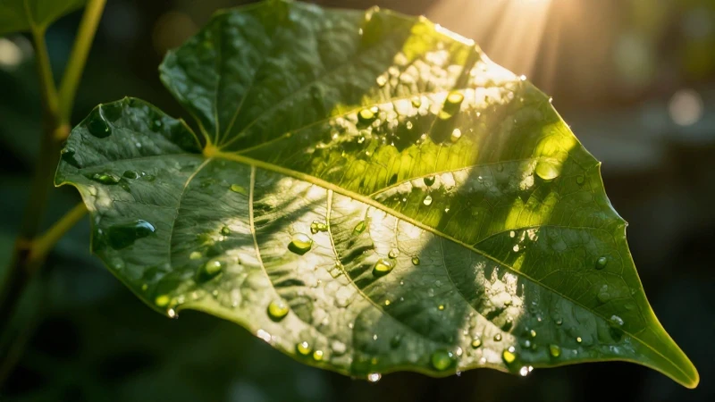 Luz solar: energía vital para la fotosíntesis vegetal