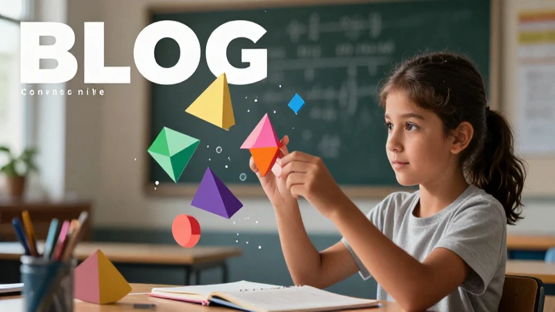 Ilustración educativa dinámica para blog de matemáticas