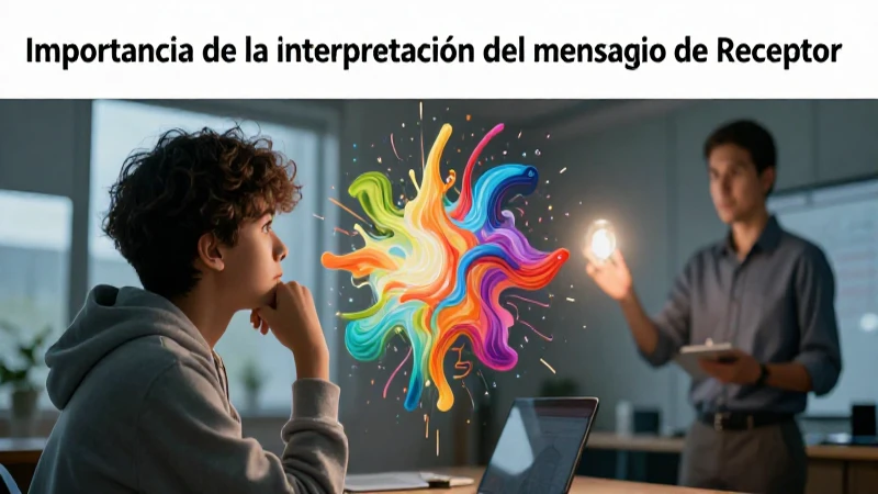 Receptor: Significados y su relación con el emisor 5 Ilustración conceptual sobre mensajes y significado