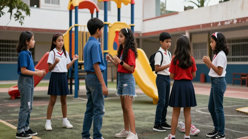 Socialización en el recreo fomenta la educación