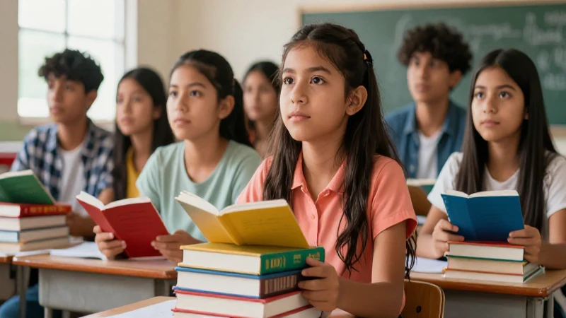 SEP exige libros de texto ¡Obtén los tuyos ahora! 4 Estudiantes mexicanos dinámicos con libros vibrantes