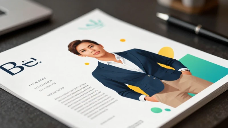 Profesional moderno con documentos elegantes