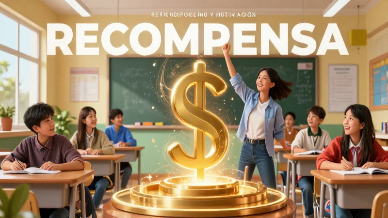 Recompensa impulsa la motivación y el éxito