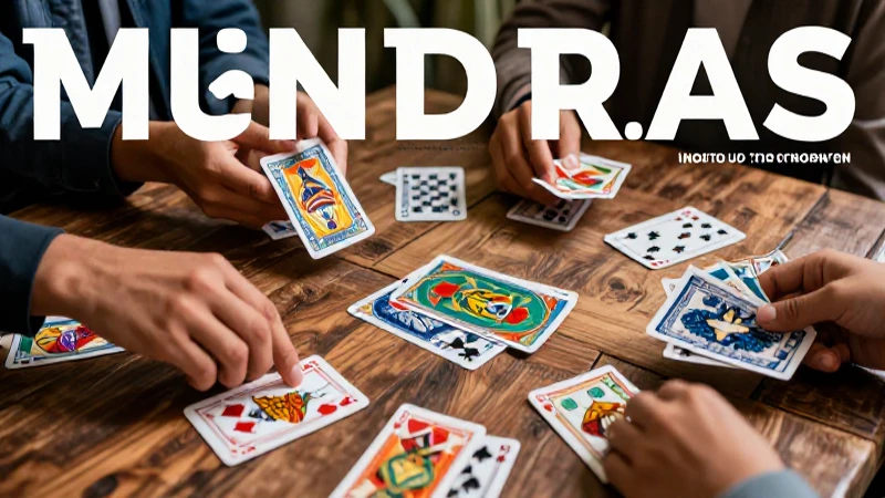 Cartas educativas vibrantes en mesa rústica