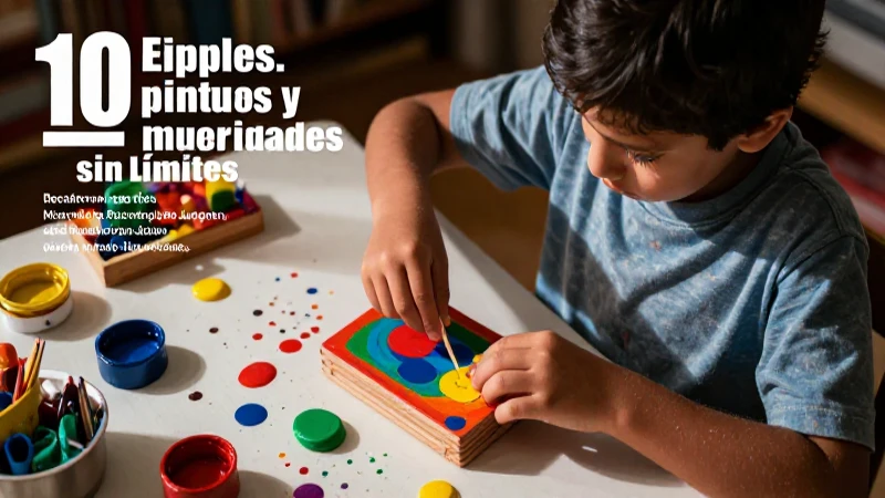 Arte creativo y juegos coloridos para niños