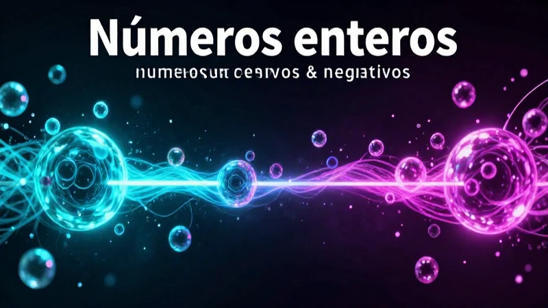 Guía completa de la recta numérica: números positivos y negativos 4 Números enteros en la recta numérica