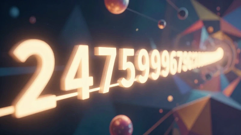 Recta numérica: Ejemplos prácticos para entender mejor 6 Ilustración digital educativa abstracta y detallada