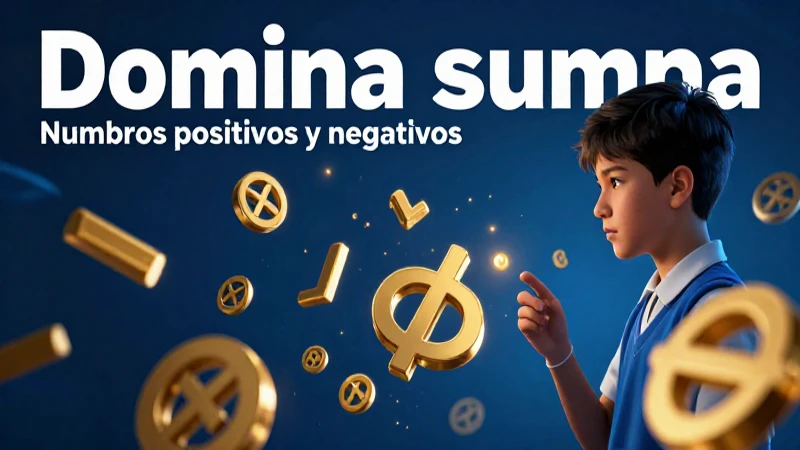 Domina la suma y resta de positivos y negativos