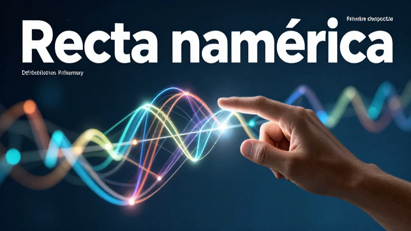 Recta numérica: definición, utilidad y conceptos clave 5 Ilustración didáctica de la recta numérica