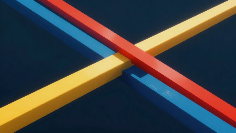 Todo sobre la recta transversal: definición, propiedades y ejemplos 3 Abstracción geométrica vibrante y detallada con luz dramática