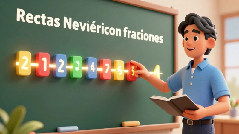 Fracciones: guía visual en la recta numérica