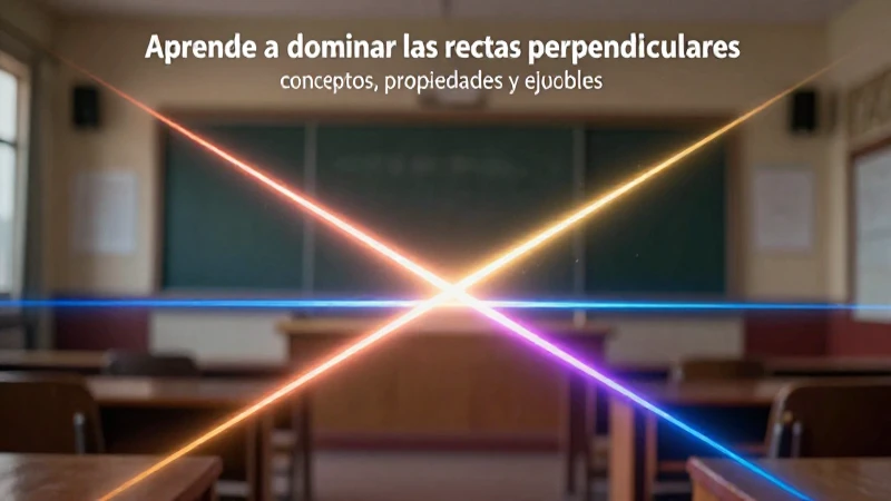 Conceptos de rectas perpendiculares ilustrados