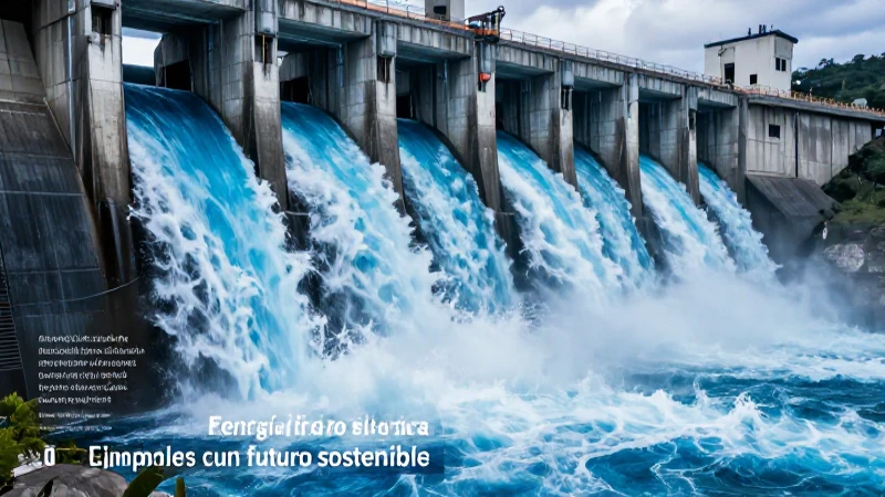 Recurso renovable: 10 ejemplos para un futuro sostenible 5 Agua en movimiento: fuente de energía sostenible