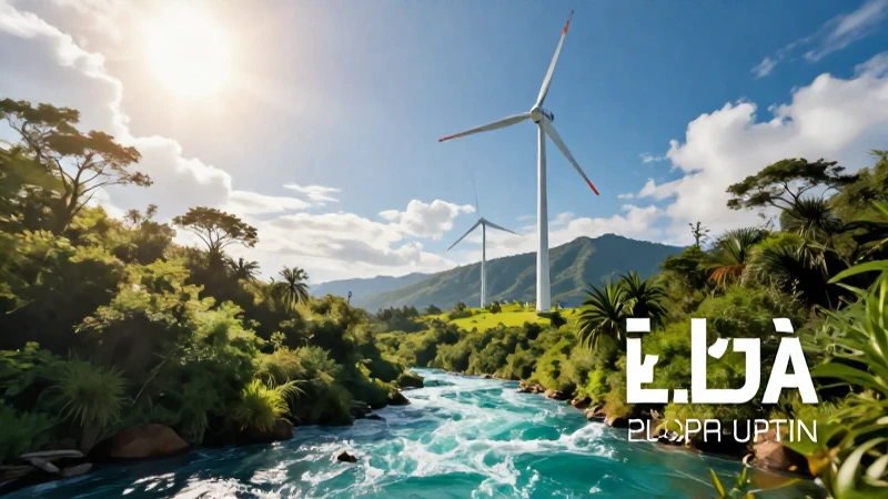Recurso renovable: concepto, características y ejemplos 4 Turbinas e ilustración educativa en paisaje mexicano