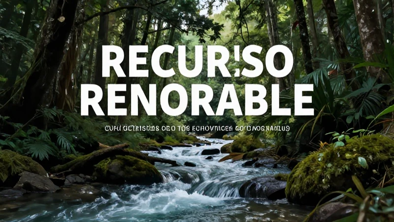 Recurso renovable: concepto, características y ejemplos 3 Bosque vibrante y río cristalino definen recursos renovables