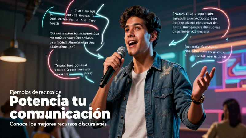Experto apasionado enseña recursos discursivos vibrantes