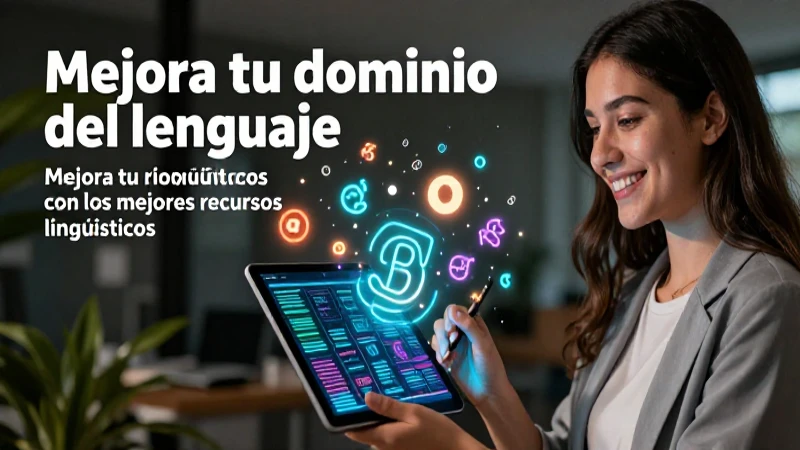 Mejora tu dominio del lenguaje con los mejores recursos lingüísticos 4 Joven mexicano aprende lenguaje con diseño moderno