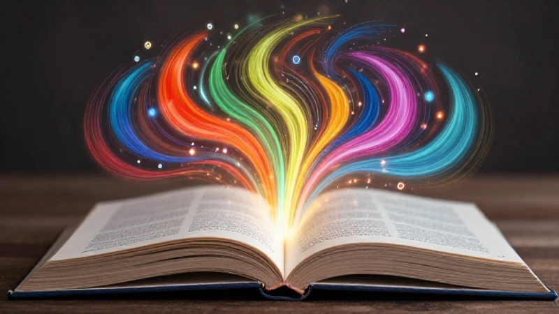 Recursos literarios: concepto, tipos y características 3 Ilustración abstracta educativa vibrante y profesional