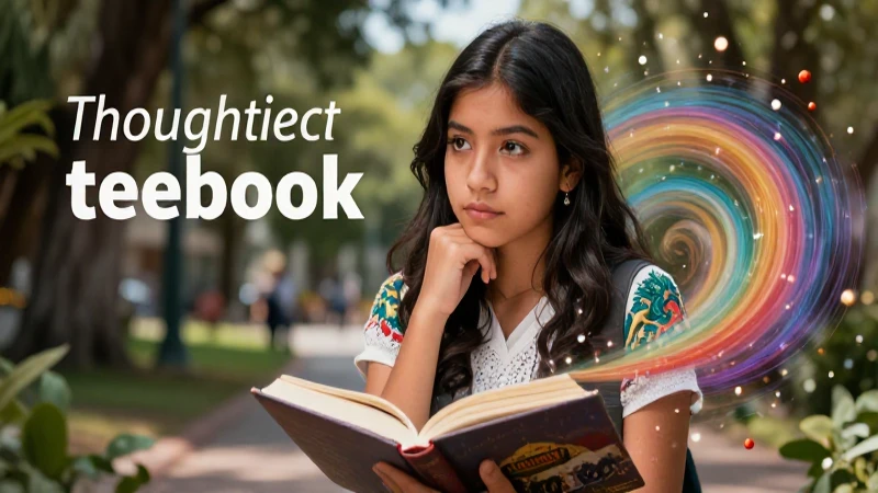 Estudiante mexicano aprendiendo con arte vibrante