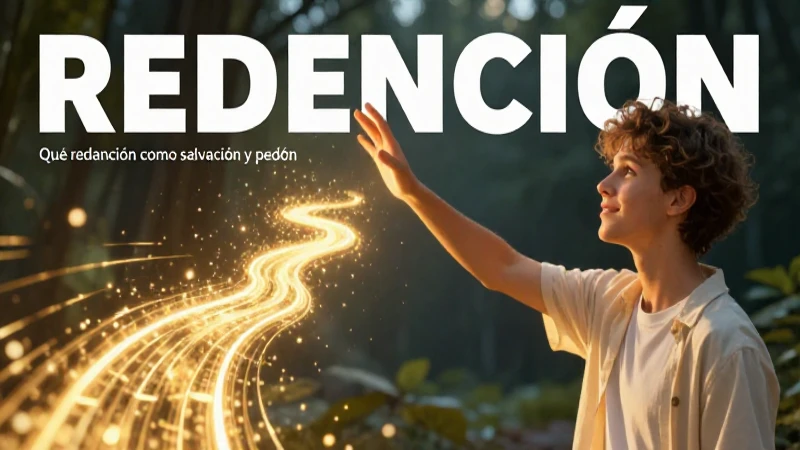 Redención significa salvación y perdón