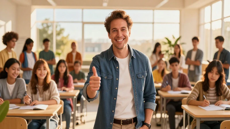 Referentes: definición, ejemplos y su impacto en la sociedad 6 Mentor inspirador liderando a estudiantes