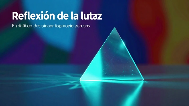Reflexión de la luz: principios y efectos en un prisma