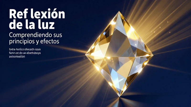 Conceptos visuales de la reflexión lumínica