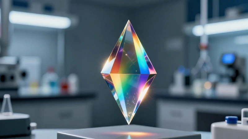Prisma cristal muestra reflejos de arcoíris vibrantes