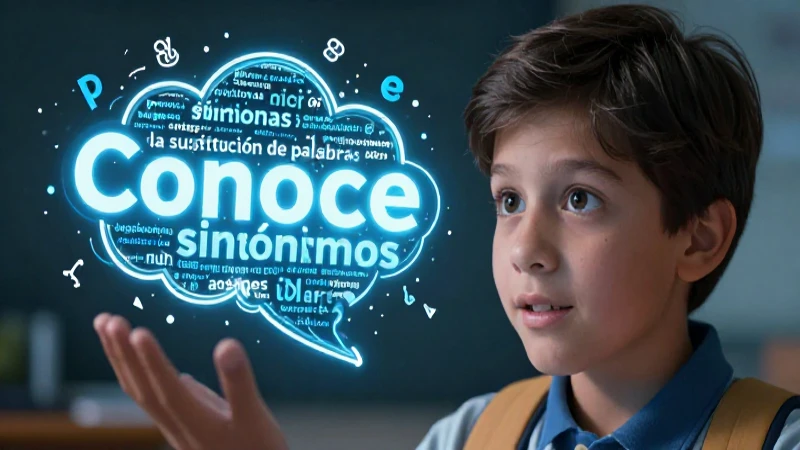 Conoce sinónimos para reflexionar y amplía tu vocabulario 5 Estudiantes aprenden vocabulario con ilustraciones dinámicas