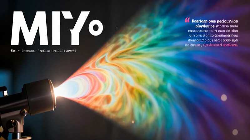 Rayos de luz vibrantes definen un concepto científico moderno