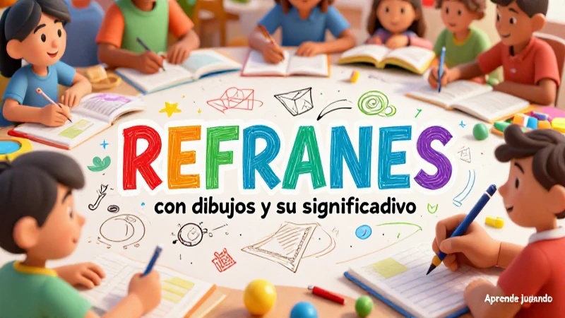 Aprende jugando con refranes y dibujos mexicanos