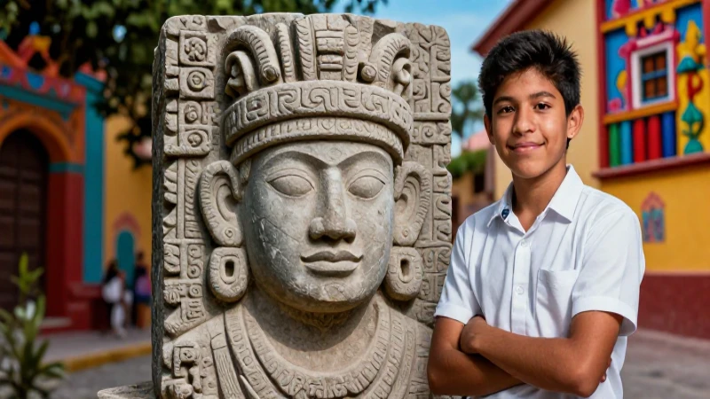 Refranes cortos: 20 Ejemplos para aprender y compartir 3 Joven mexicano en arte ancestral dinámico