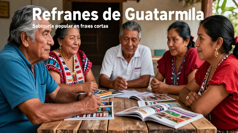 Refranes de Guatemala: Sabiduría popular en frases cortas 3 Refranes: sabiduría y cultura guatemalteca