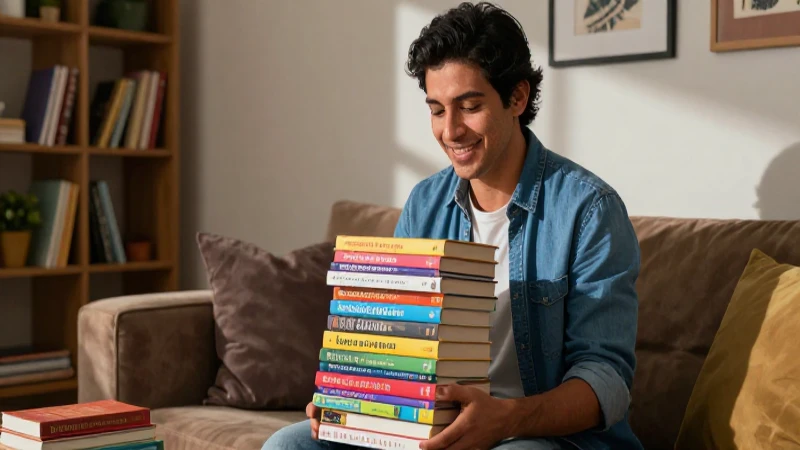 ¡Ahorra dinero! Regalo libros de texto usados para tus hijos 4 Madre sonríendo con libros de estudio