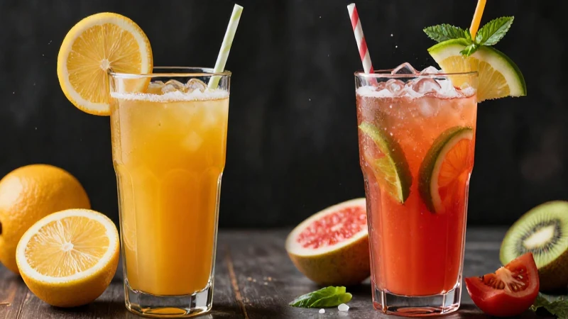 Dos jugos contrastantes, estilo europeo y mexicano