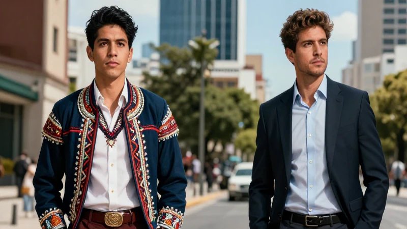 Retrato dinámico de hombres profesionales en México y Argentina
