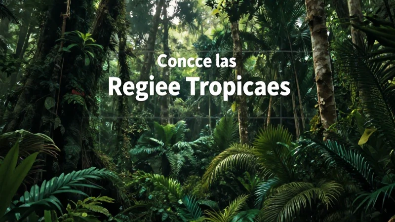 Regiones tropicales: diversidad y exuberancia de la selva