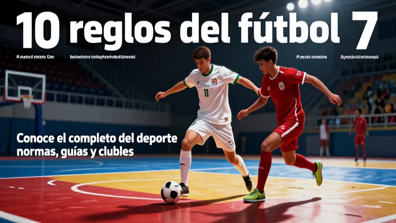 Diez reglas de fútbol 7 en una revista deportiva