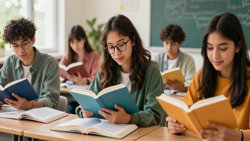 Estudiantes entusiastas aprenden con libros modernos