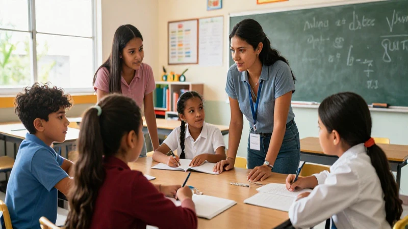 Conoce las reglas del salón y mantén una convivencia armoniosa 4 Niños cooperando en aula mexicana moderna