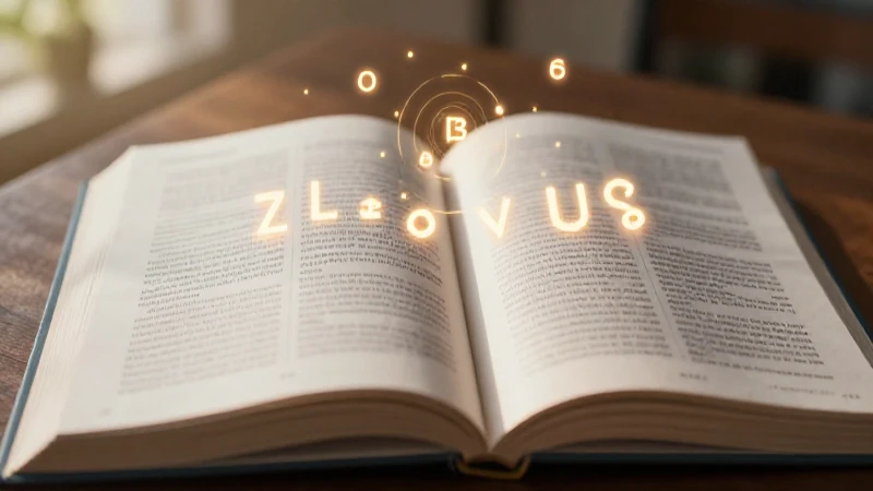 Libro educativo estilizado bajo luz vibrante