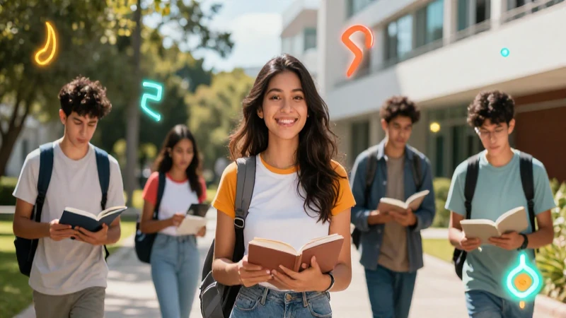 Ilustración hiperrealista de estudiante mexicano vibrante
