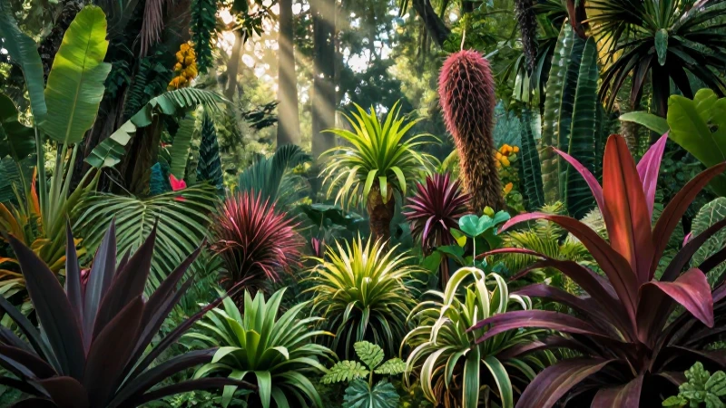 Bosque mexicano detallado bajo luz cinematográfica