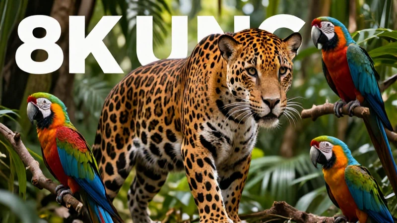 Colage realista de fauna tropical para educación