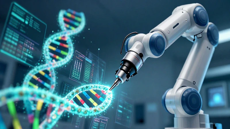 Brazo robótico realiza manipulación médica futurista y precisa