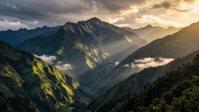 Montañas generan paisajes dramáticos e impactantes