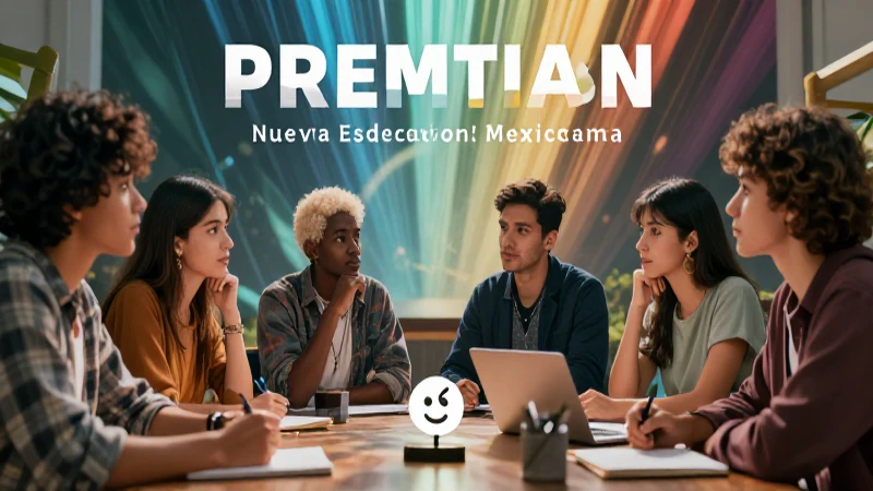 Estudiantes en debate con estética educativa moderna