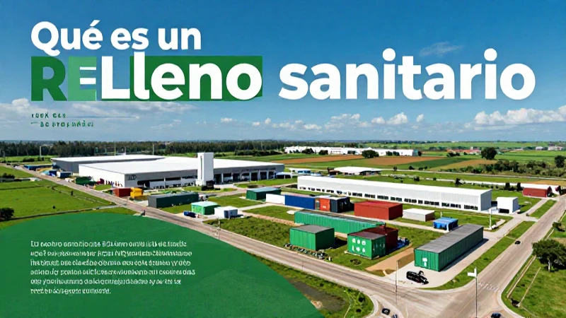 Qué es un relleno sanitario y cuál es su concepto esencial 4 Gestión de residuos eficiente con sostenibilidad moderna