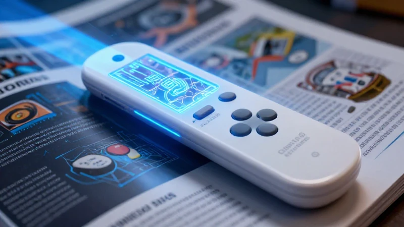 Wii Remote tecnológico con esquemas digitales vibrantes
