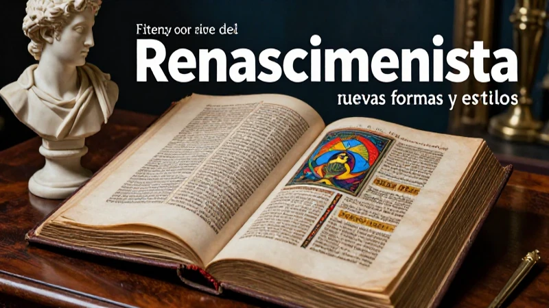 Arte renacentista con nuevos estilos y formas